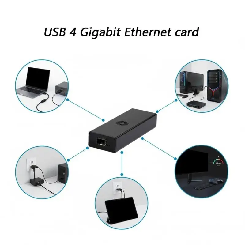 

Сетевая карта 652F 10G Gigabit Ethernet с разъемами USB4 порта SFP+ для ПК