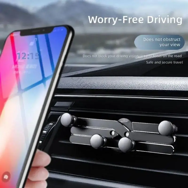 96BA Innovative, automatisch festziehende Handy-Autohalterung, verstellbares Klemmdesign für 4-6,7-Zoll-Geräte, einfache – Detail 5
