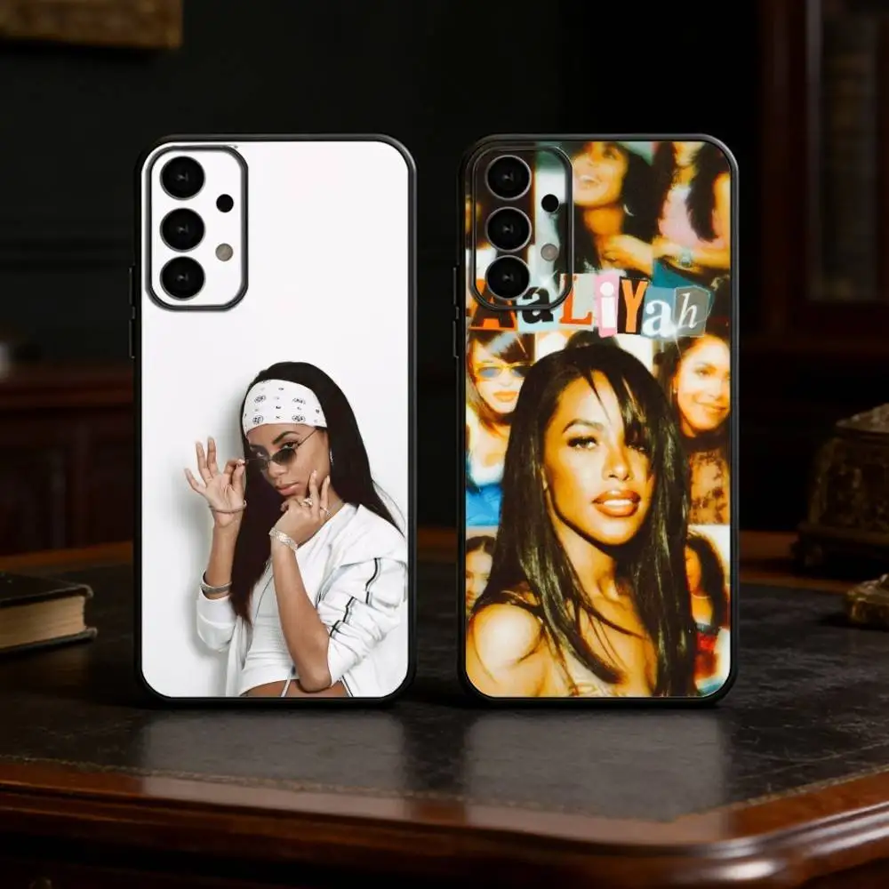 

Singer A-AaliyahS hip pop Phone Case For Samsung S25,24,23,22,30,21,10,9,Ultra,Plus,Lite Soft Black Case