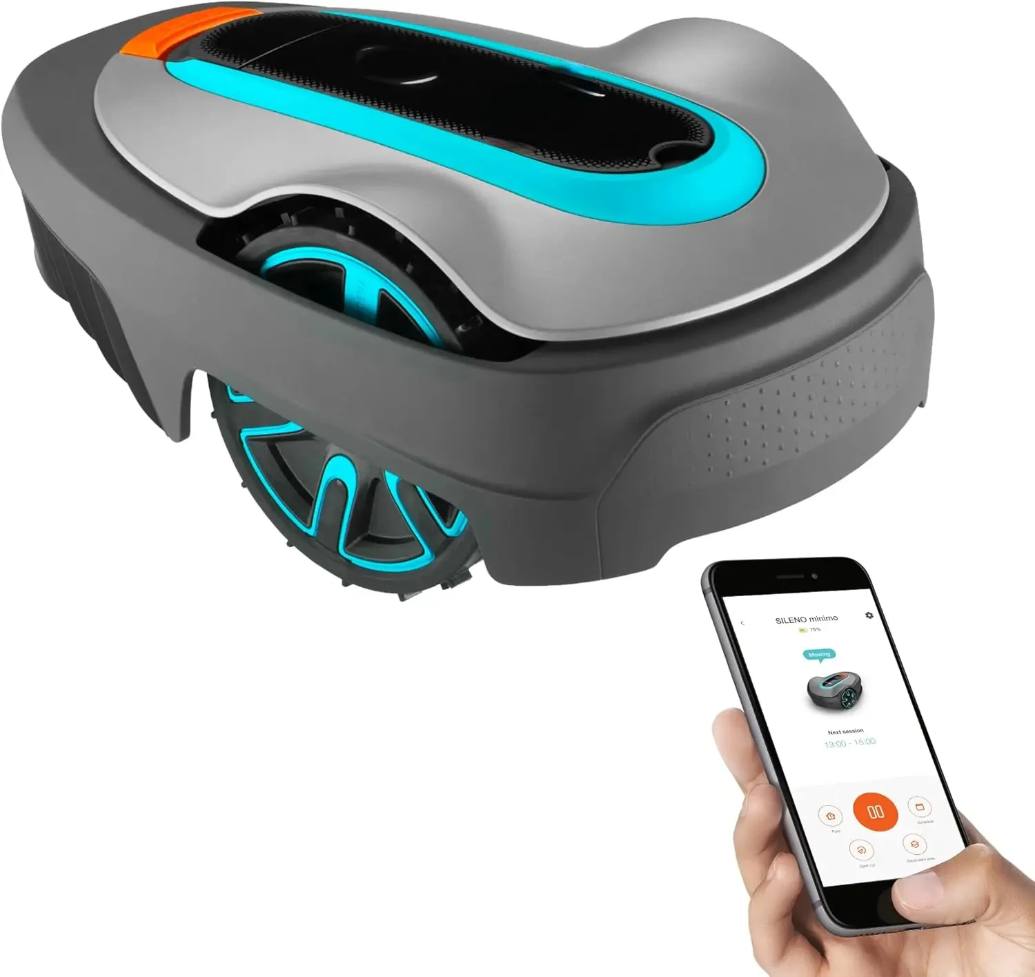 Automatic Robotic Lawn Mower, with Bluetooth app and Boundary Wire, one of The quietest in its Class