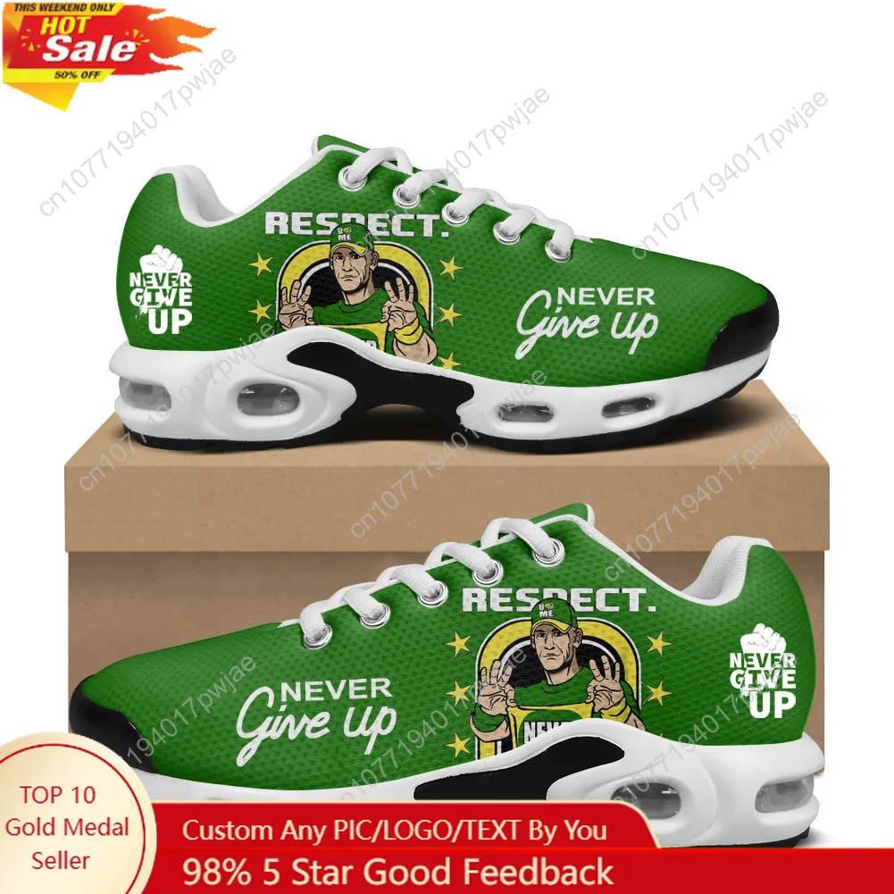 

John Cena, 20-летние кроссовки Never Give на воздушной подушке, мужская и женская спортивная обувь, походная альпинистская повседневная обувь на заказ