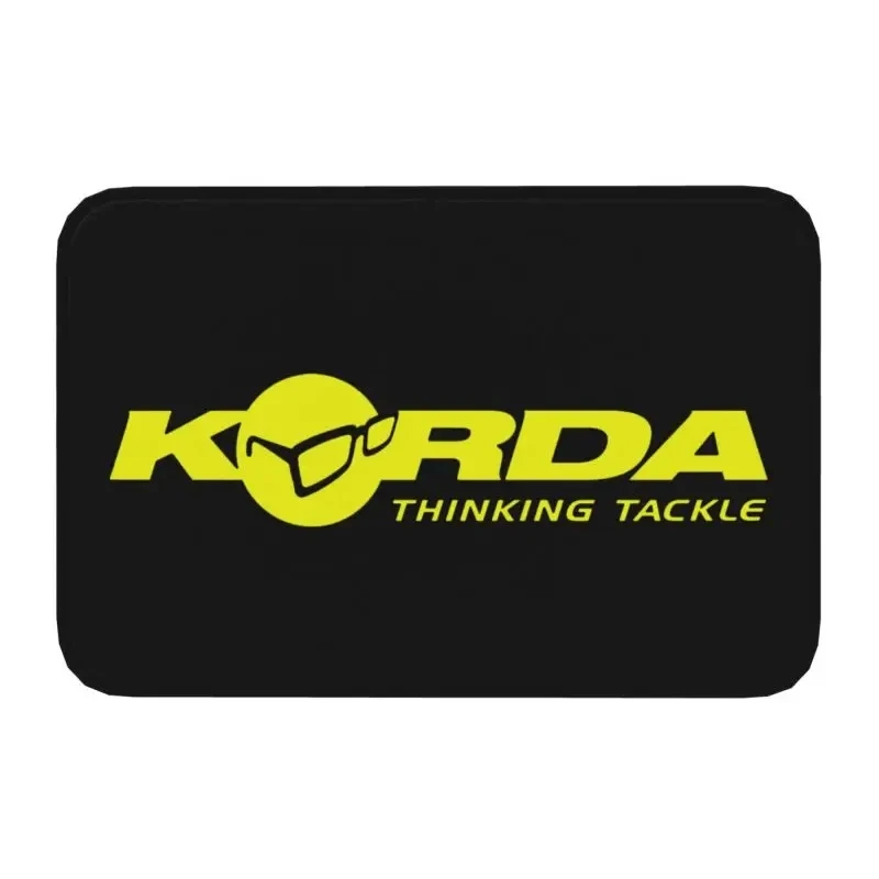 Korda Fishing Logo Doormat Mat Anti-Slip Fish Carp Fisherman Gift Bathroom Kitchen Garden Rug Carpet 40*60cm