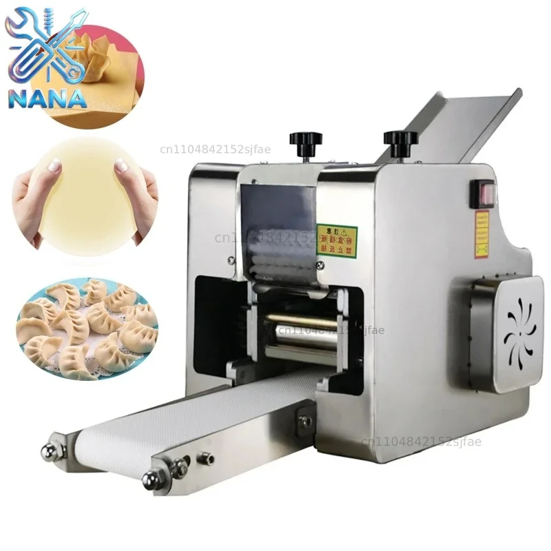 2024 110V/220VImitation Handwork Dumpling Wrapper Machine Dough Rolling Pasta Maker  Automatic Commercial Stainless Noodle Maker