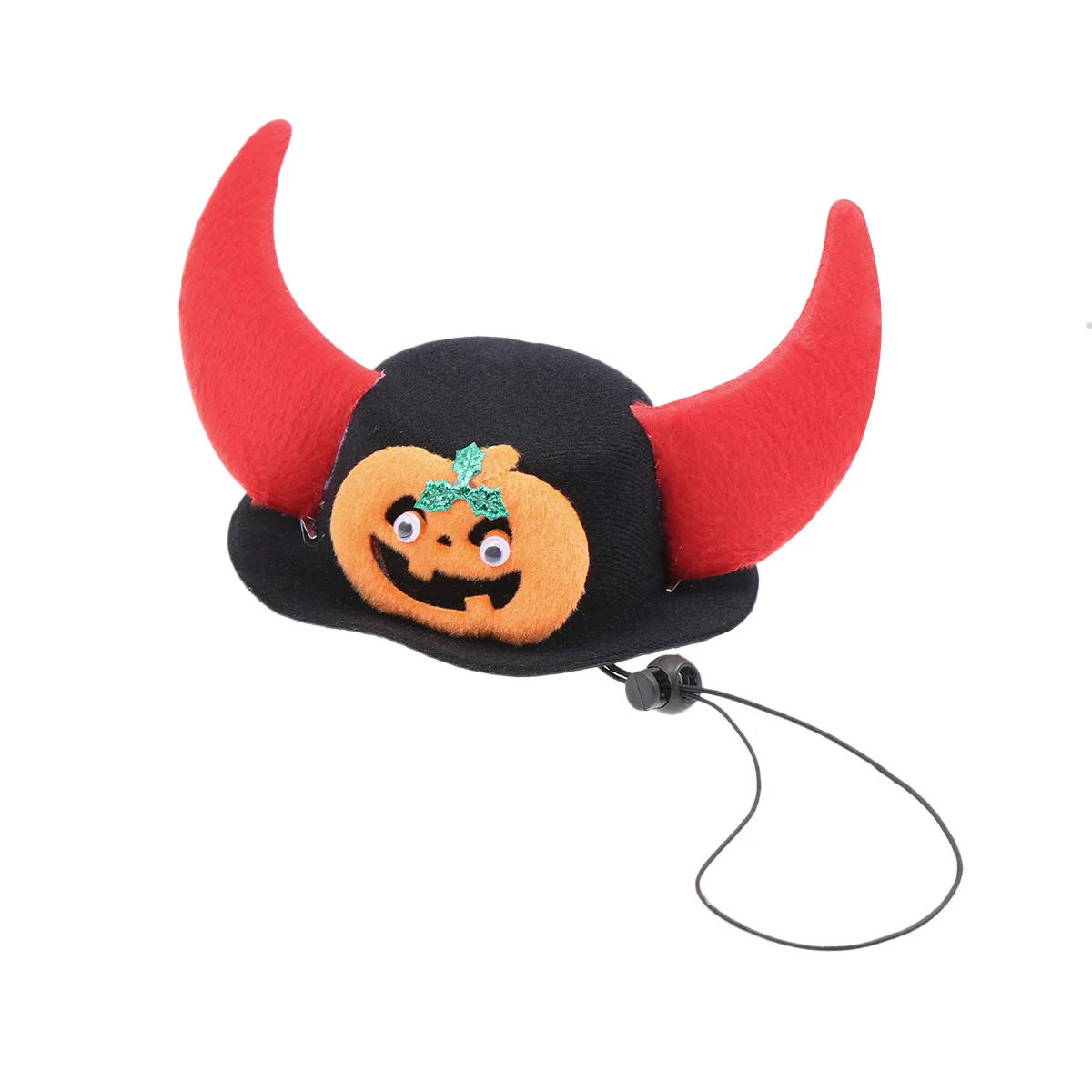 

Halloween Pumpkin Pet Hat Adjustable Cute Devil Horn Design Festive Party Costume for Dogs Cats Party Pet Hat