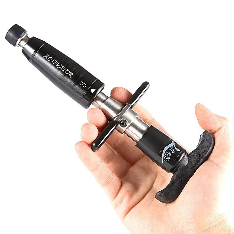 300N Black Portable Manual Chiropractic Activator Adjusting Tool Chiropractic Impulse Adjustment Chiropractic  fast shipping