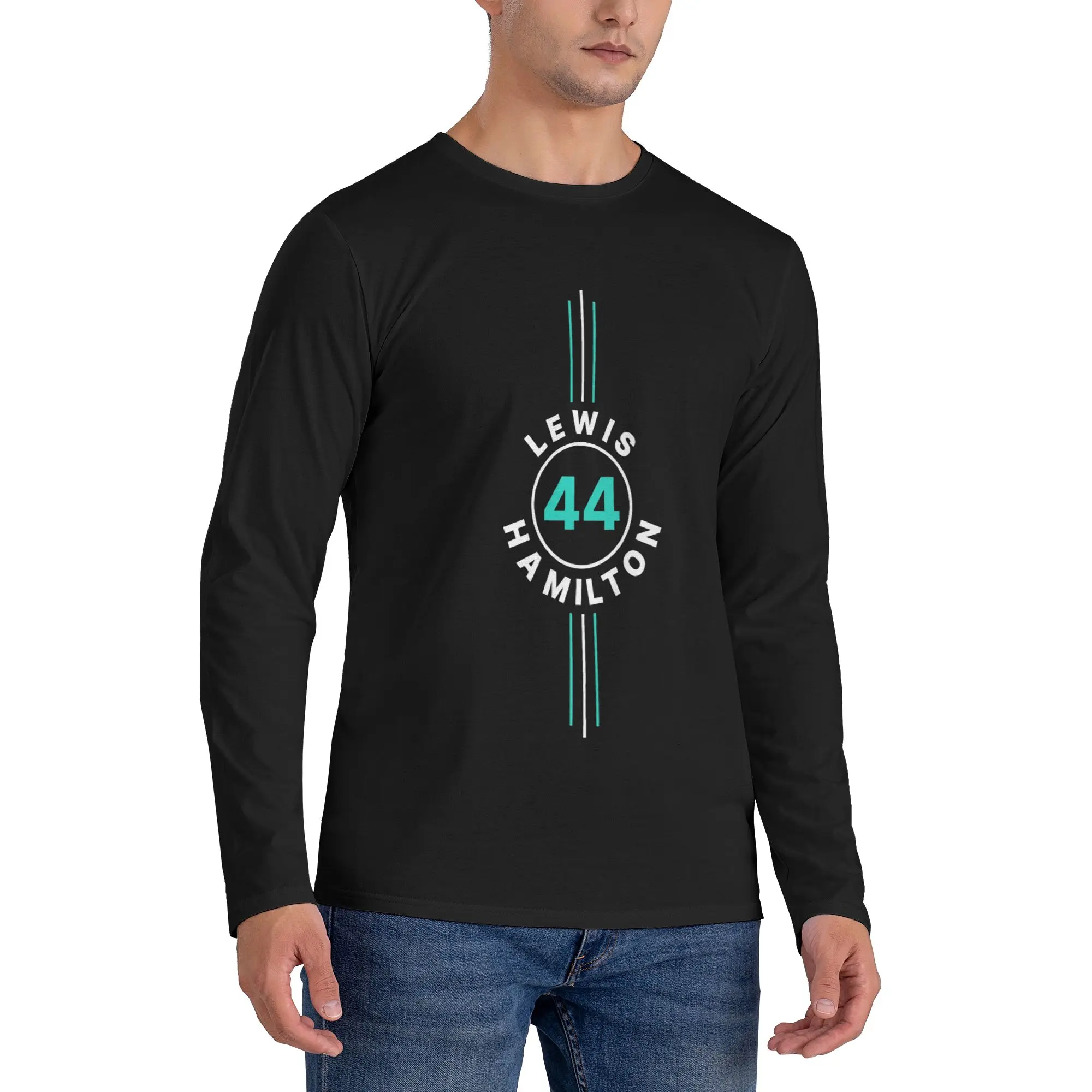 lewis-hamilton-44-f1-men's-long-sleeved-t-shirt-breathable-round-neck-t-shirts-spring-and-autumn-men-tops