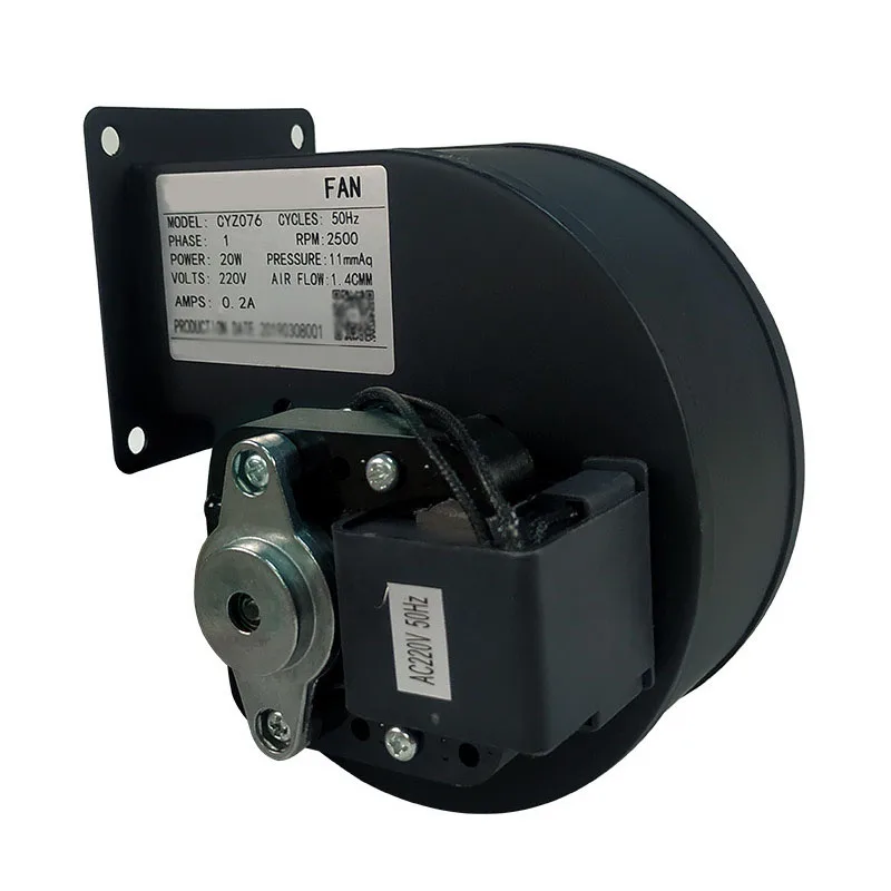CYZ076 20W ขนาดเล็กแรงเหวี่ยงต่ําเสียงรบกวน Shaded POLE Blower เปลือกเหล็กโลหะ 220V เครื่องเป่าลมขนาดเล็ก