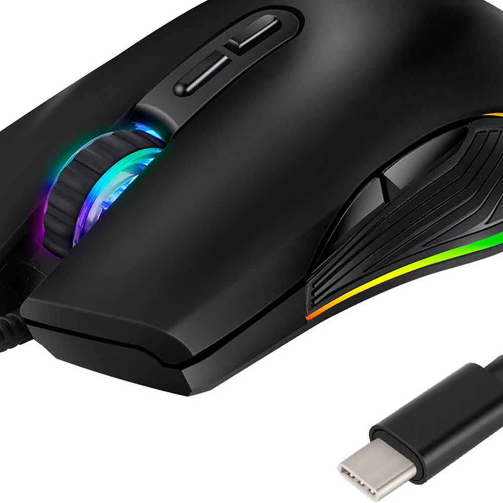 

Ergonomic USB Gaming Mouse 7 Keys 4 Adjustable Dpi Rgb Backlit for Pc Laptop Gamer Computer Mice Gaming Mouse Computer Mice