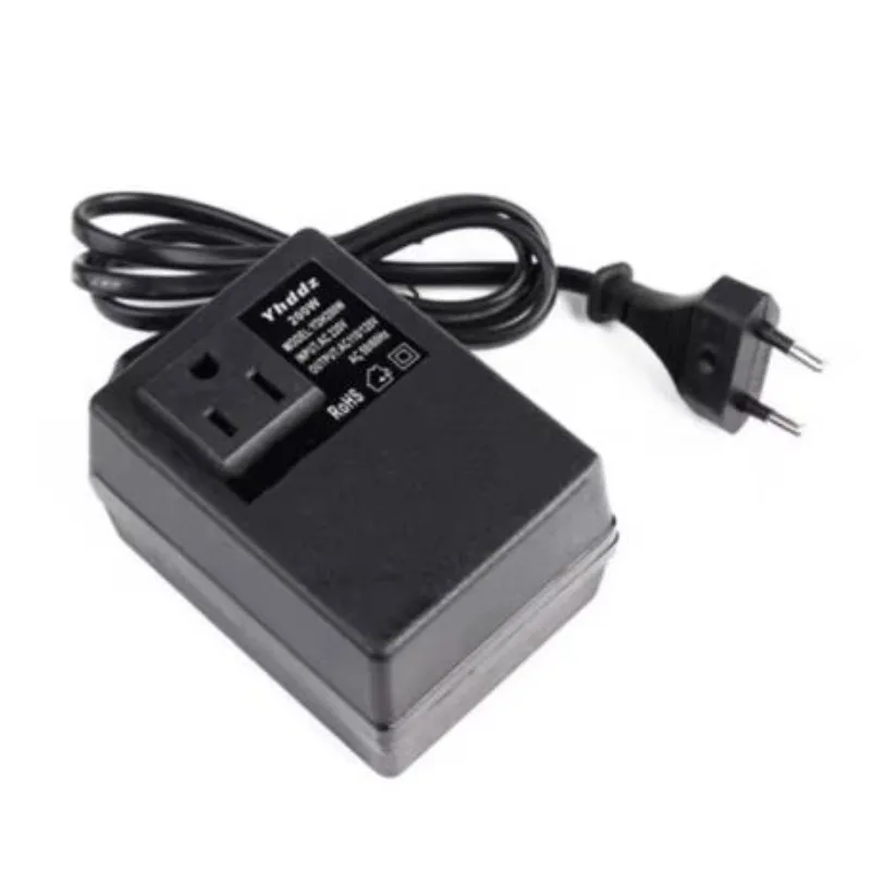 Step Down Single Phase Travel EU Plug Voltage Transformer Converter 200W Voltage Converter Transformer AC 220V To 110V
