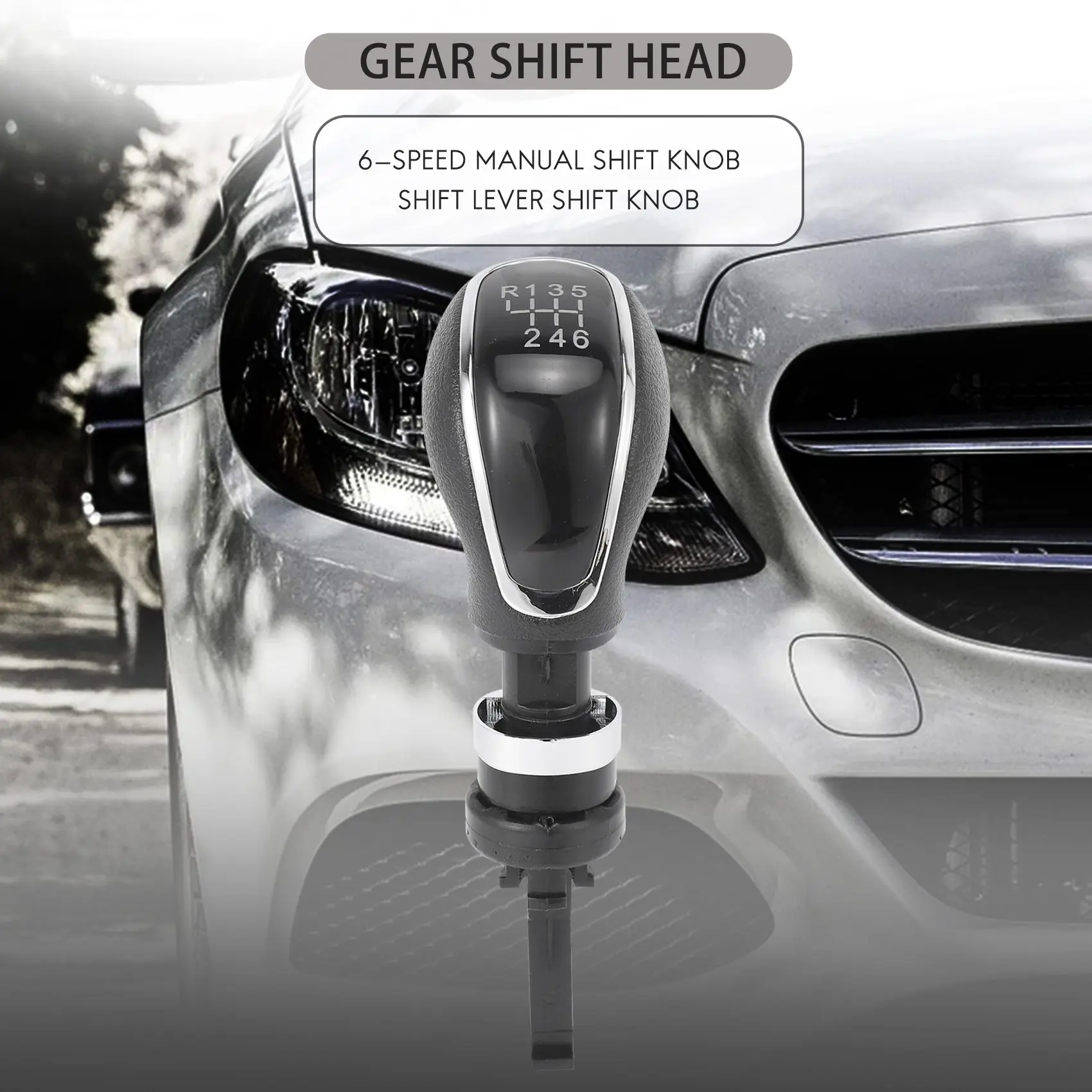 6 Speed MT Gear Shift Knob Head Shift Lever Stick for Opel Vauxhall Insignia a Astra J Mokka Corsa ASTRA Insignia 1.6T