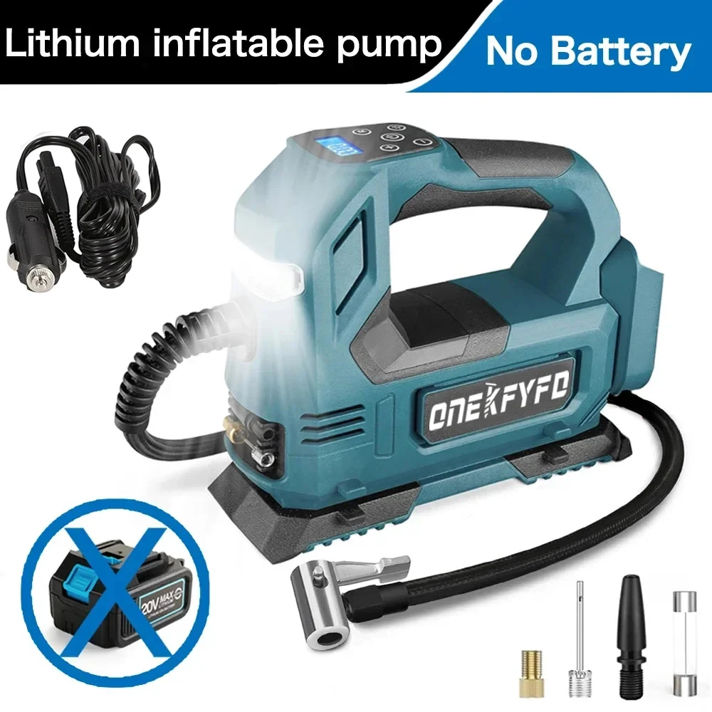Портативный беспроводной насос Makita 18V для накачивания шин — фото товара