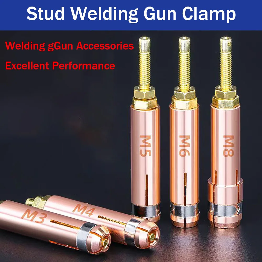 Capacitor Discharge CD Stud Welding Gun, Welding Gun, Stud Welding Machine Accessories 10 Pieces M3 M4 M5 M6 M8 Chuck