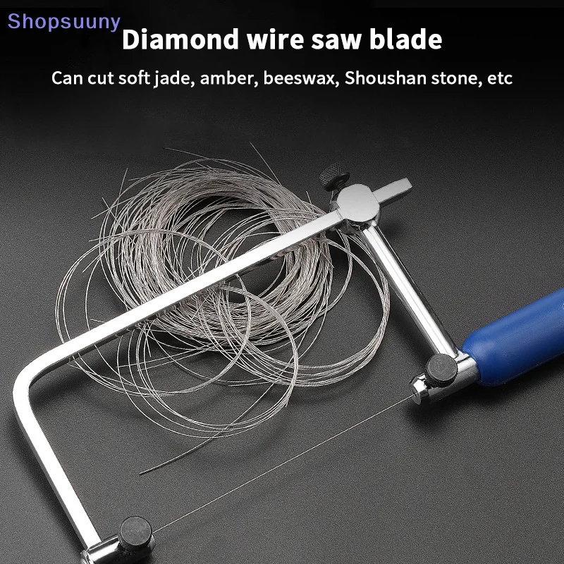 [SU]1M Diameter 0.1mm-0.5mm Cutting Wire Saw Blades Jade Metal Ceramic Cutting Supplies Hand Saw Blade Professional Hand Tools
