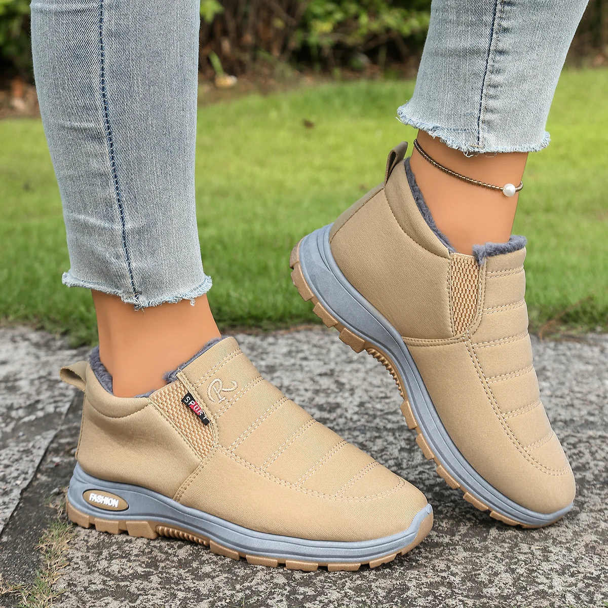 Women's Shoes, Women's Sports Shoes, Fleece and Thickened Boots, Lightweight Soft-Soled Women's Snow Boots image 5