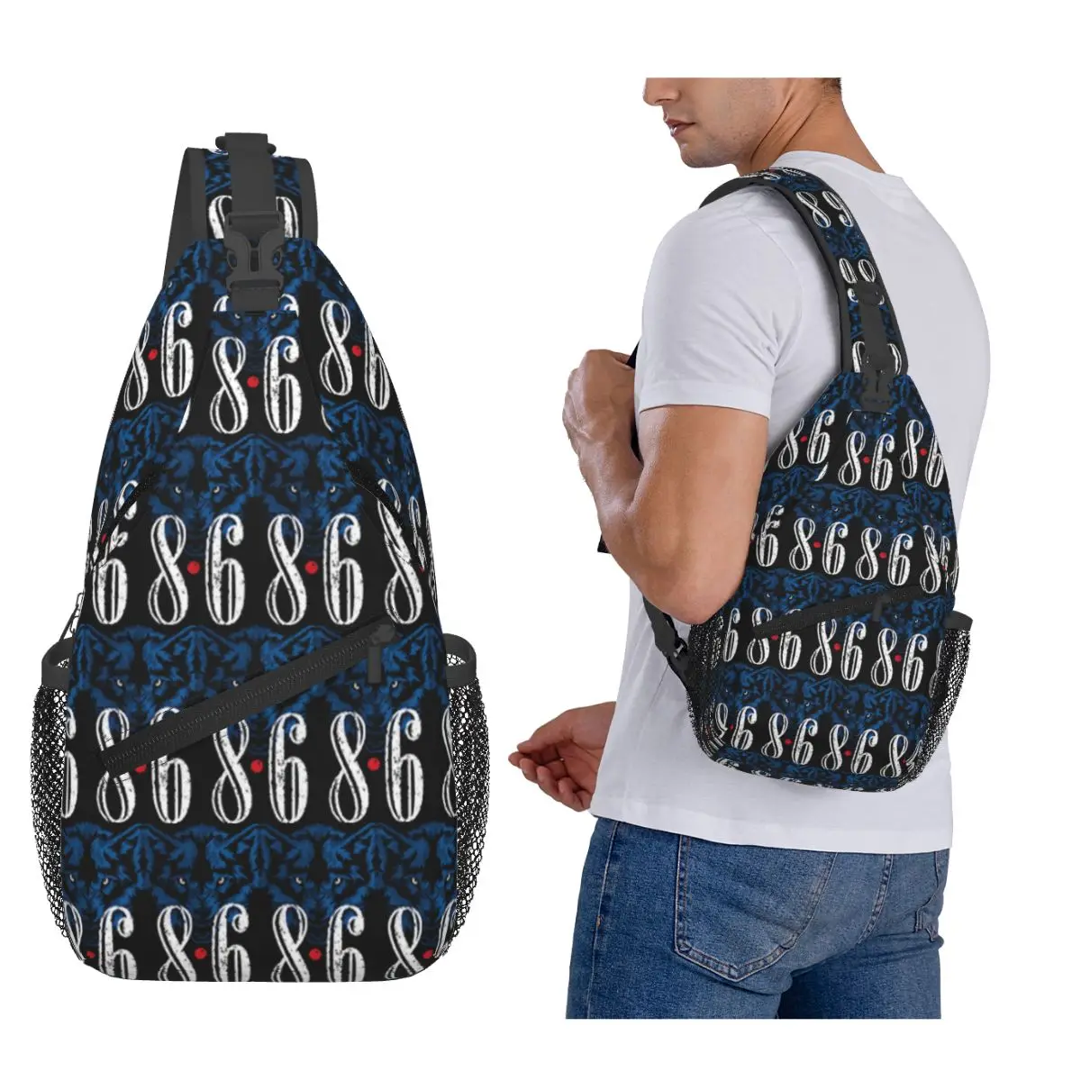 

Beer 8.6 Chest Bag Men Sling Crossbody Backpack Chest Bag Travel Hiking Daypack Shoulder Bag