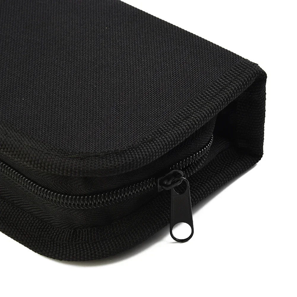 Bolsa de Kit de herramientas de tela Oxford, bolsa compacta y resistente, Kit de herramientas negro para bolsos y herramientas de reparación, tela Oxford