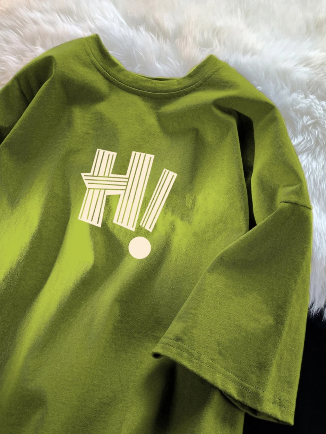 

Faionable Pure Cotton ort Sve T-irt ex Casual Wear Comfortable Breathable Print Design Youthful Sle Summer Top