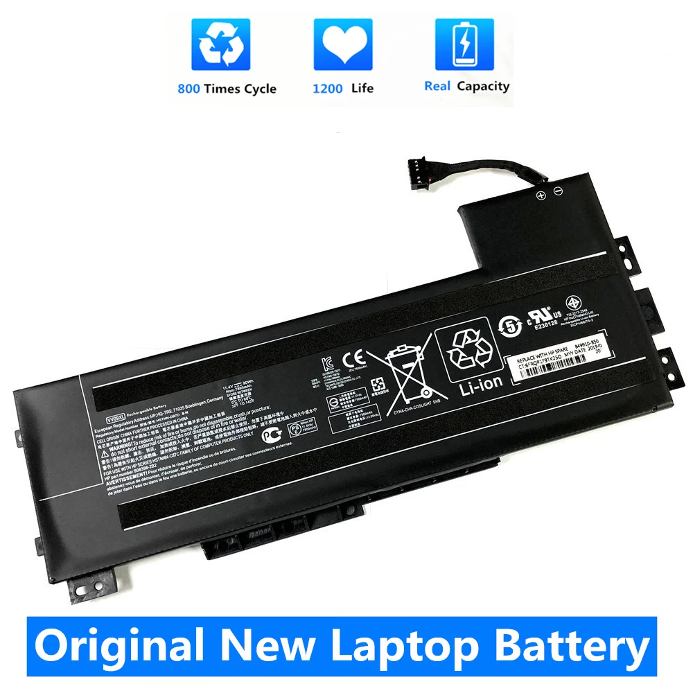 CSMHY Original VV09XL Laptop Battery For HP ZBook 15 G3 G4 17 G3 Series HSTNN-DB7D HSTNN-C87C 808398-2B1 808398-2C1 11.4V 90W