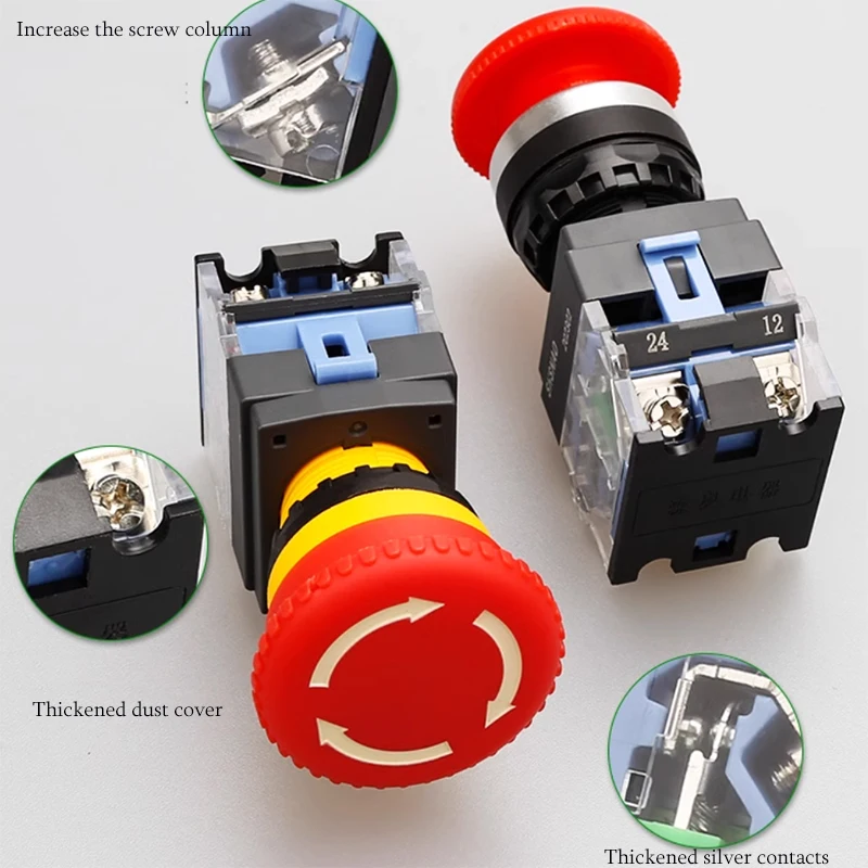 LA38 LA39-11ZS SAY7-B mushroom head button rotation button STOP Authentic emergency stop button