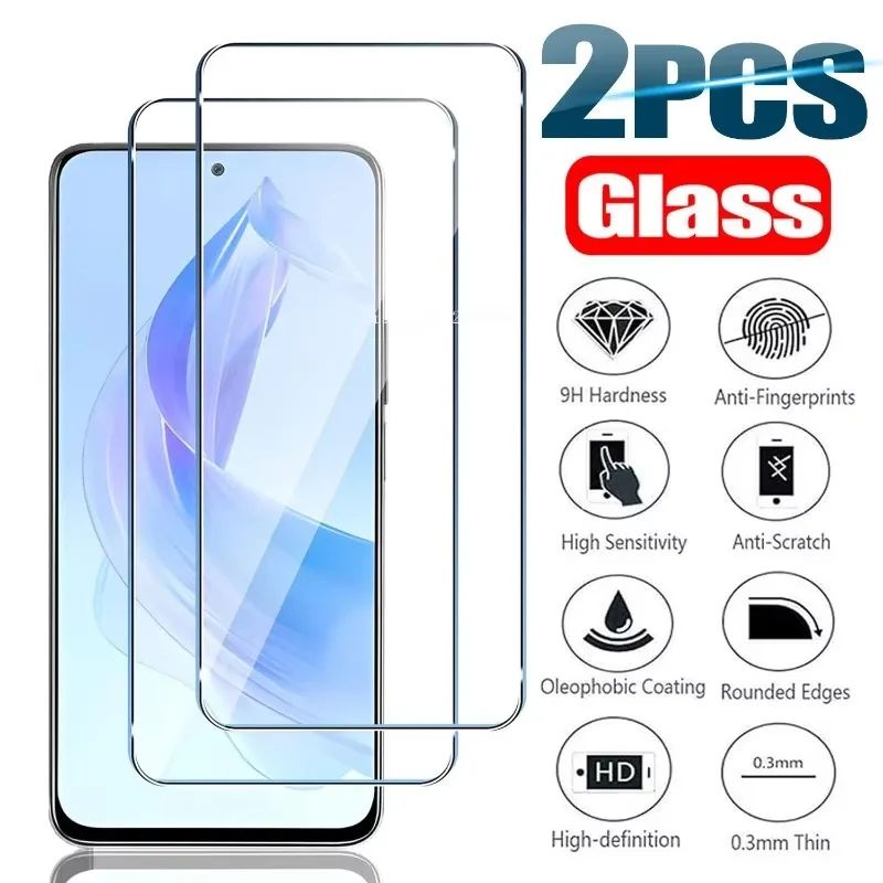 2Pcs Screen Protector For Honor 8 9 8A 8X 9A 9C 9X Tempered Glass for Honor 20 10 30 Lite X8 X8A 4G X7 X6 X9 X10 5G Glass Film