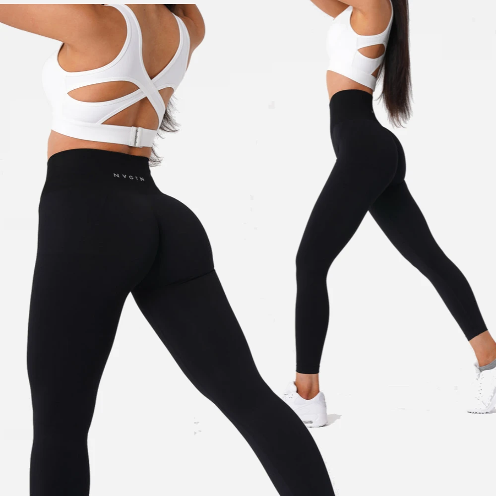 

NVGTN Perform Scrunch Bum Leggings Fitness Yoga Cycling Seamless Women Summer Autumn Pleated High Waist Tight Scrunch Butt Pants