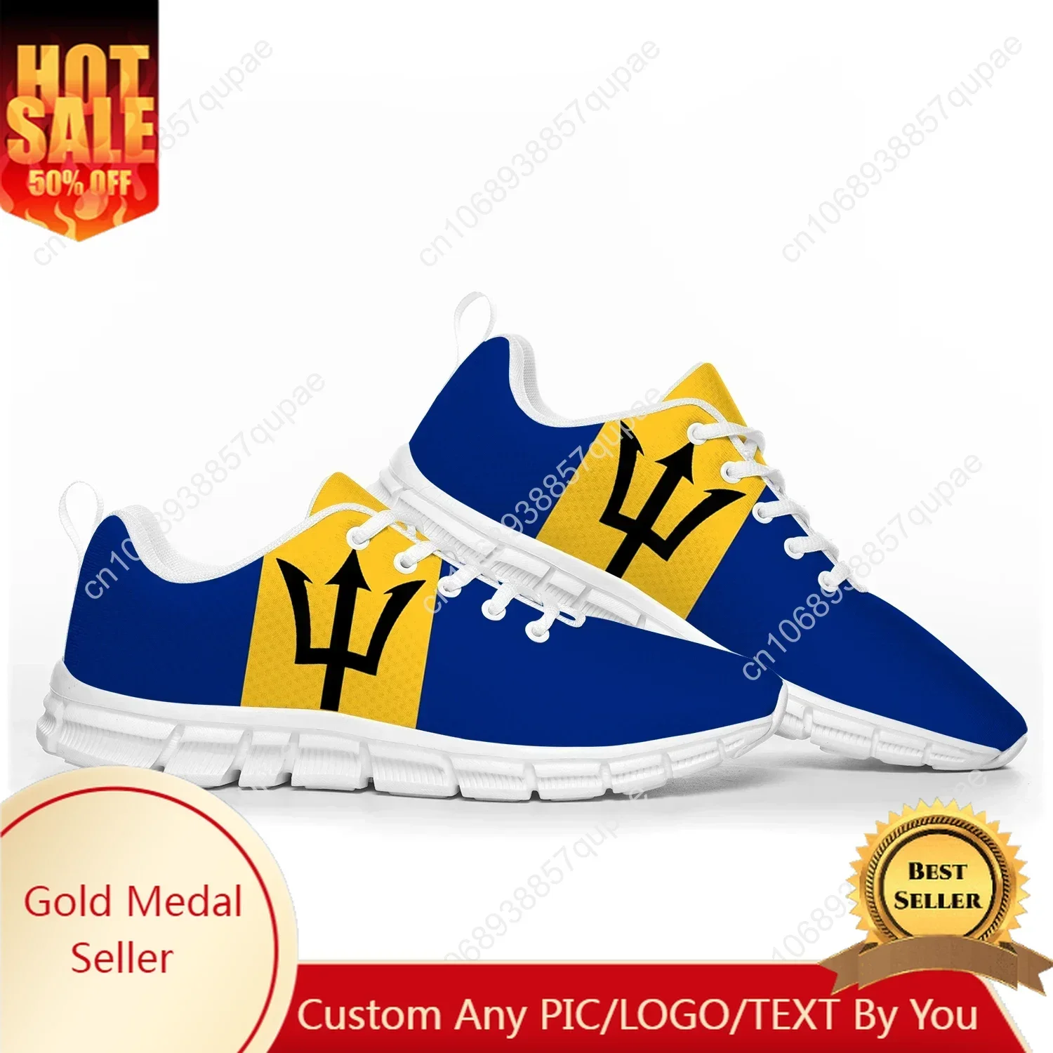 

Barbados Flag Sports Shoes Mens Womens Teenager Sneakers Barbados Casual Custom High Quality Couple Shoes