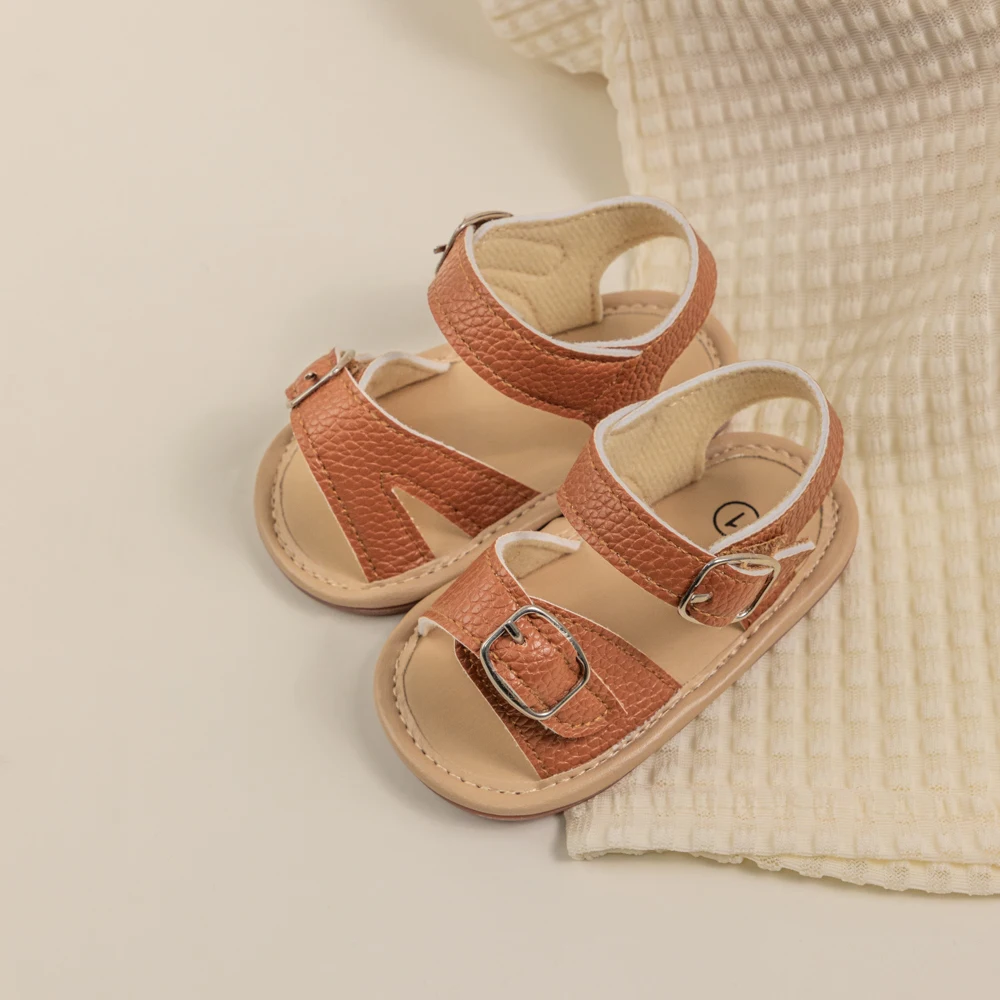 Meckior, sandalias para bebés, zapatos de verano para niños y niñas, zapatos antideslizantes de fondo suave para recién nacidos, sandalias clásicas para bebés de 0 a 18M, zapatos para caminar en cuna