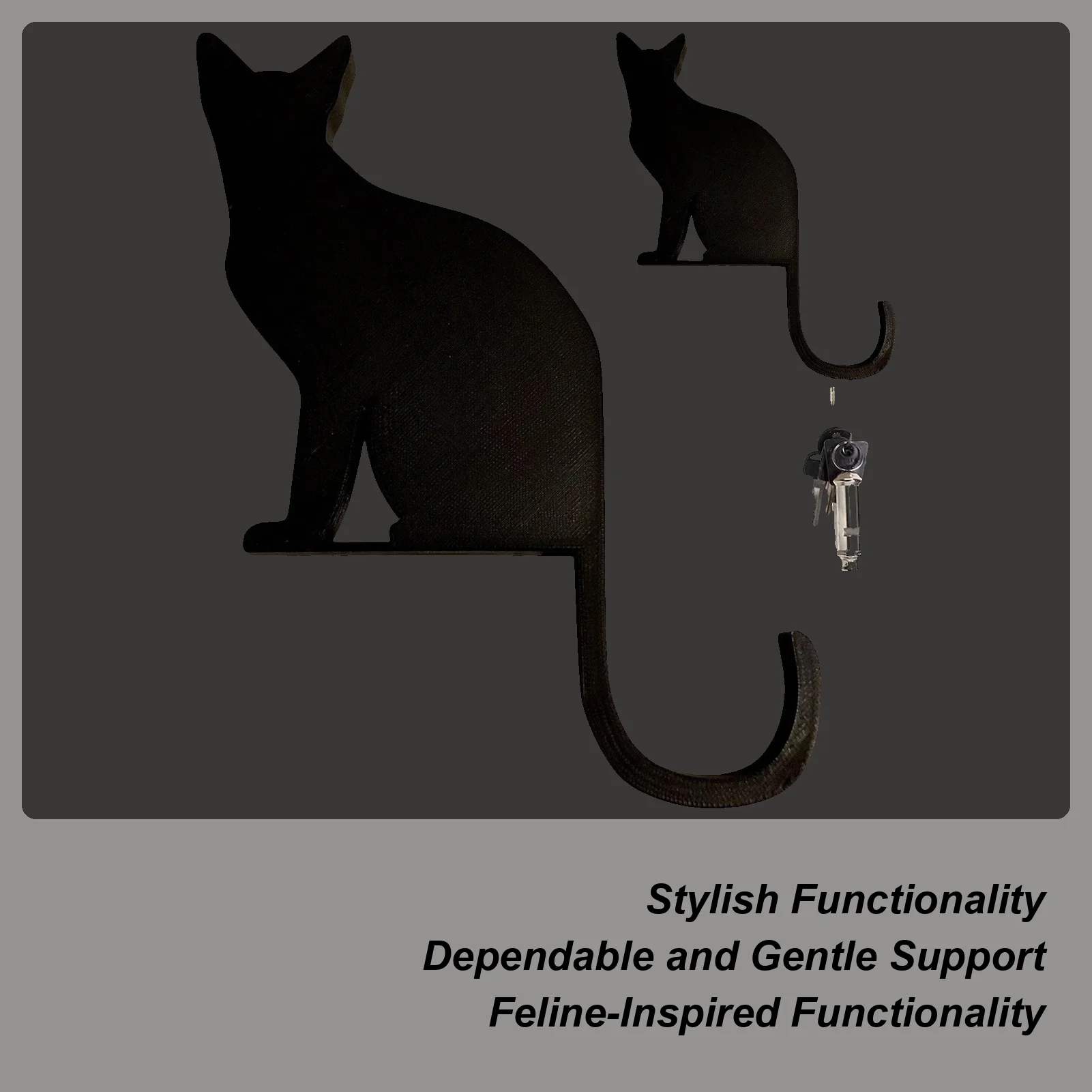 

Cat Hook Cat Shaped Key Organizer Hook No Wall Damage Organizer Rack Home Decor for Kitchen Dorm Room Living Room Entryway