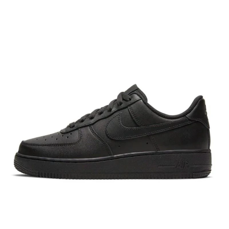 Nike-Air Force 1 Low \'07 sapatos pretos de skate para homens e mulheres, tênis casuais, clássicos, retro, ao ar livre, esportes, formadores, af1