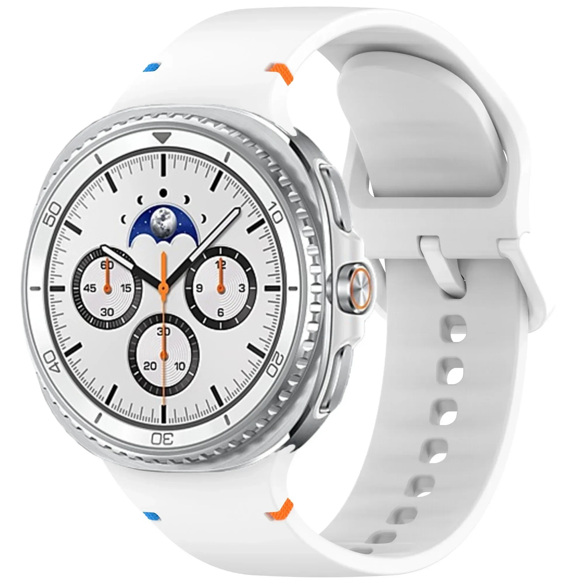 Official Silicone Watchband For Samsung Galaxy Watch 8 40mm 44mm 1:1 Sports Bracelet Wristband Galaxy Watch 8 Classic 46mm Belt