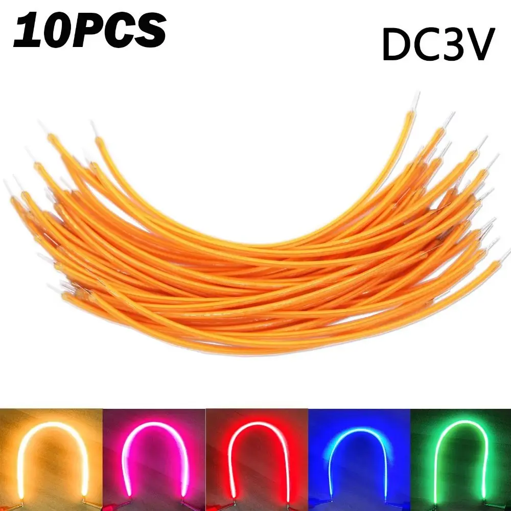 DIY 38mm 60mm LED Filament DC3V Soft Flexible Filament Edison Bulb