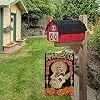 Dia De Los Muertos Garden Flag 12.5 x 18 Inch Halloween Day of The Dead Decorative House Yard Double Sided Flag for Holiday  jjp