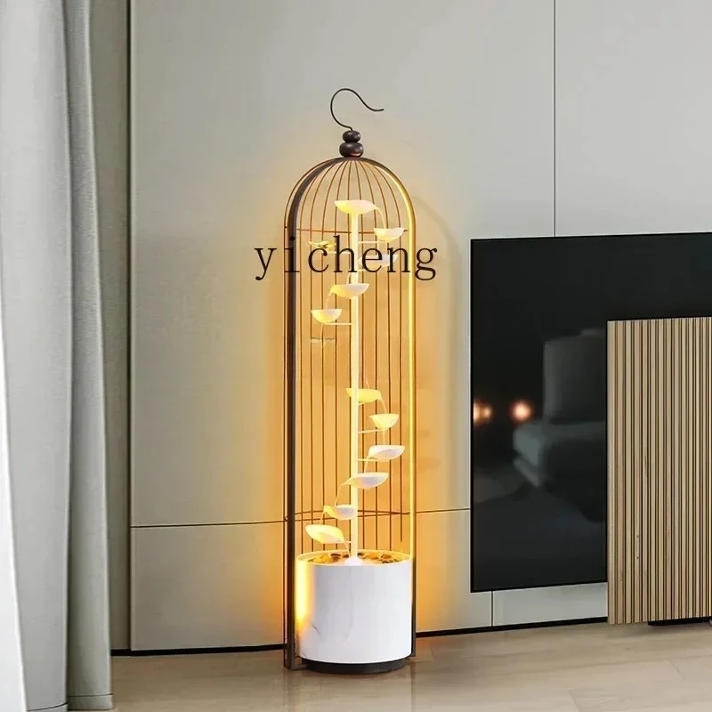 BJ-12  Modern Light Luxury Flowing Water Ornament Circulating Water Living Room TV Cabinet Sofa Next To Floor Decoration