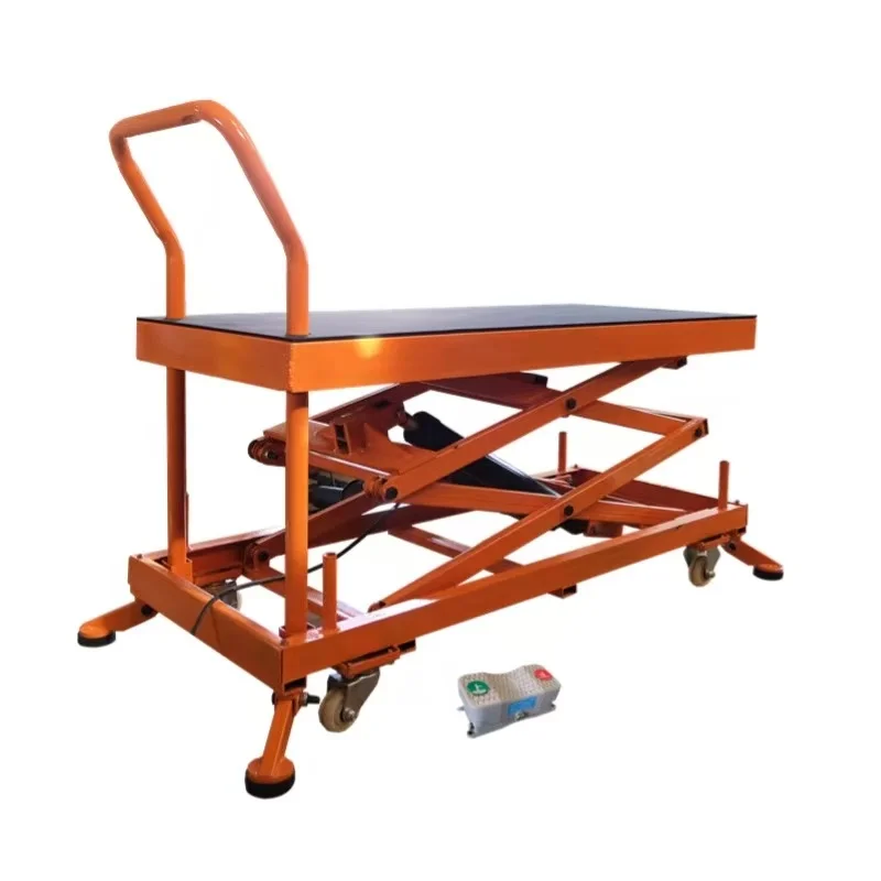 Mobile Electric Hydraulic Industrial Access Equipment For Workshop Operation 300kg Load 1.4m Height