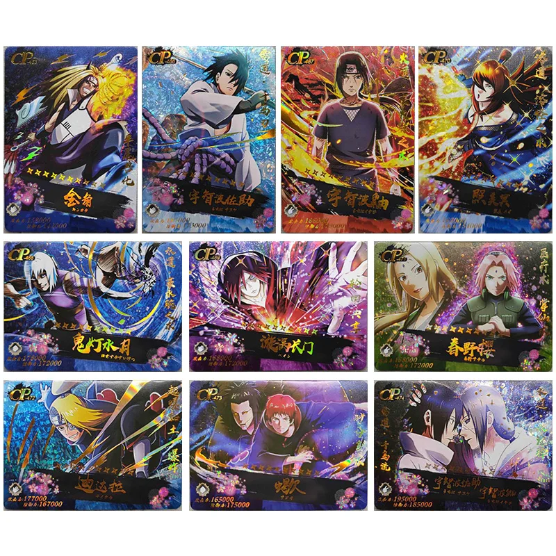 

Anime NARUTO Rare CP Refraction Foil Senju Hashirama Uchiha Itachi Nagato Toys for boys Collectible Cards Birthday Present