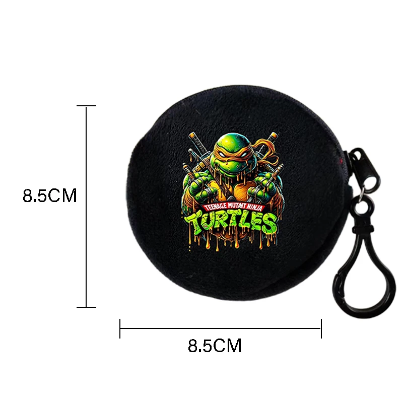 TMNT Mutant Ninja Turtles Plush Coin Purse Portable Cartoon Print Kids Child Wallet Purse Teenage Coin BankCard Storage Bag Gift