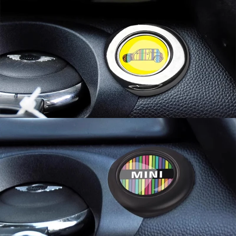 For BMW MINI ONE Cooper S JCW R55 R56 R57 R58 R59 R60 R61 Car Ignition Start Button Decorative Sticker Modification Accessories