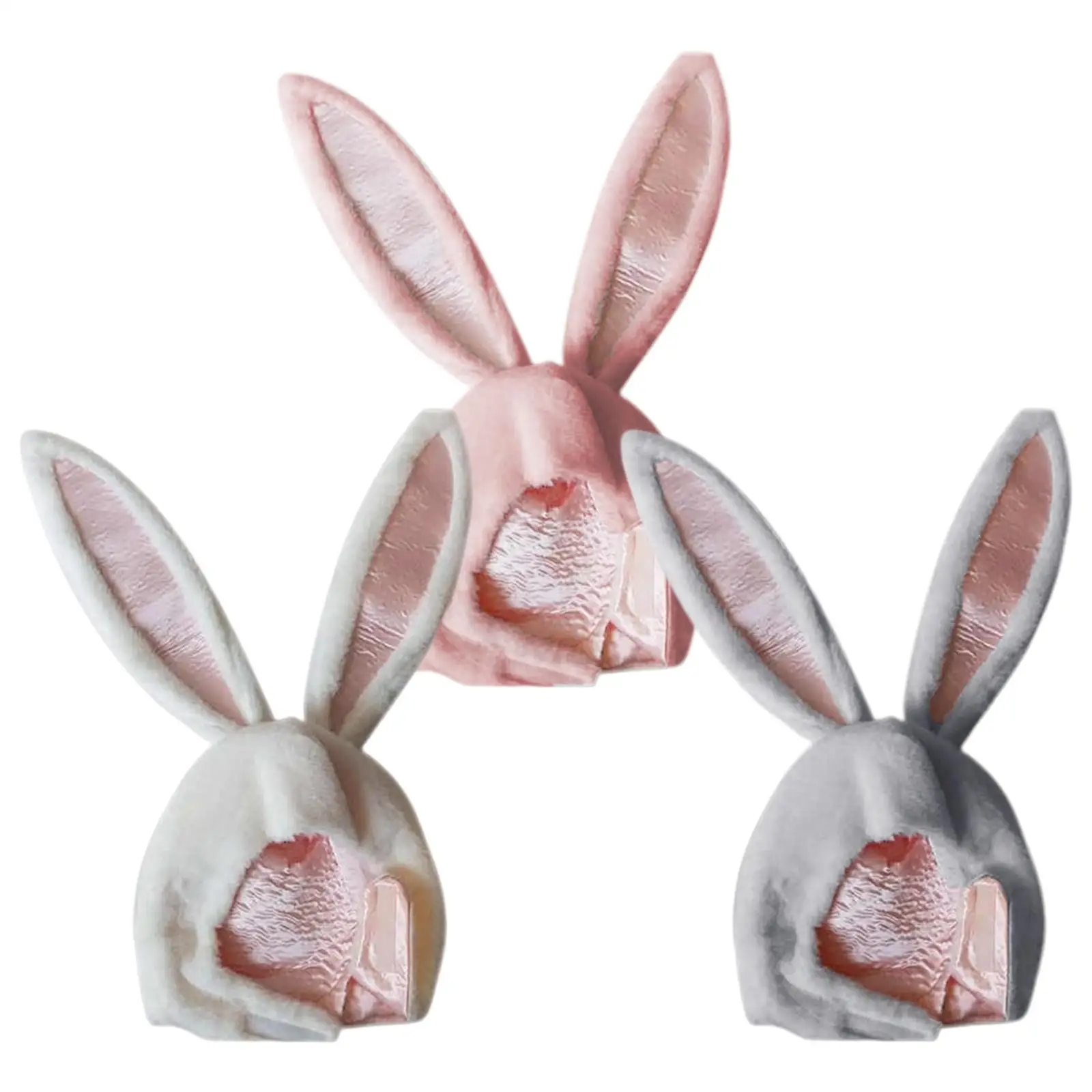 Soft Bunny Ears Hat Kids Adult Funny Cosplay Fancy Dress Party