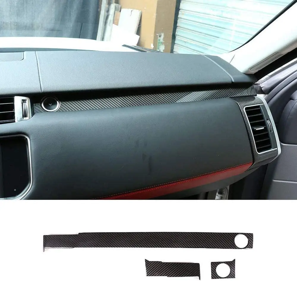 For Land Rover Range Rover Sport 2014-2020 Left Hand Drive ABS Carbon Fiber Center Console Passenger Decoration Panel Cover Trim