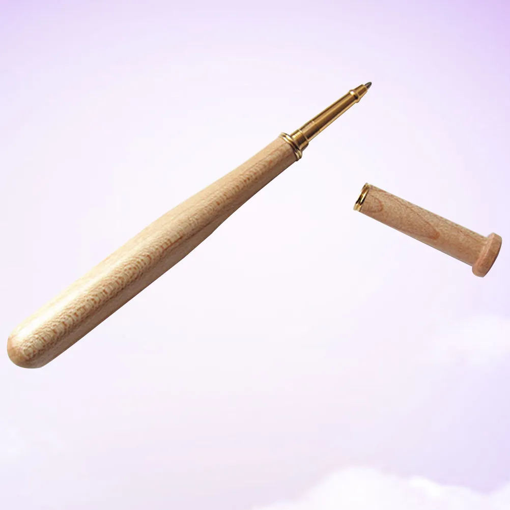 

Wooden Ballpoint Pen Premium Maple Wood Baseball Ergonomic Grip Smooth Writing Office Home School Gift Creative