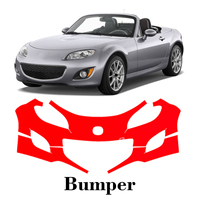 Car Precut Paint Protection Film Front Bumper Anti-scratch Exterior TPU PPF For Mazda Miata 2009-2012