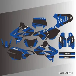 For SUZUKI DRZ400 SM S E DRZ 400 SM S E 2000-2020 Full Graphics Decals Stickers Motorcycle Background Custom Number Name