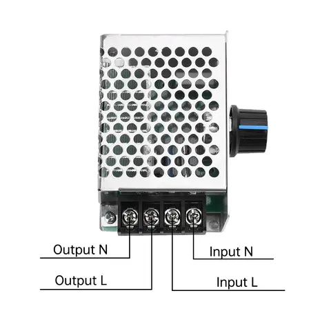AC 220V 4000W 고전력 전압 안정기 SCR 속도 컨트롤러 전자 전압 조정기 LED 조광기 팬 온도 조절기 HR