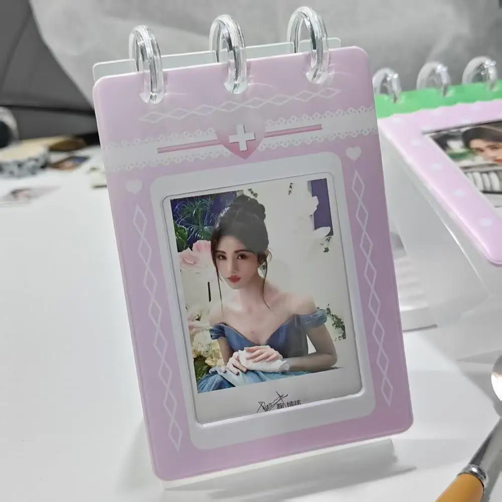 جديد شفاف سطح المكتب ألبوم صور DIY حامل بطاقة الصور ديكور المعبود بطاقة عرض الصورة بطاقة بريدية جمع الموثق صور بطاقة كتاب #3