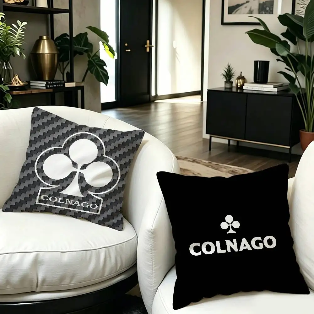 Colnago Logo Cushion Cover Pillowcase Upholstery Sofa Throw Pillow Home Decor Pillowcas