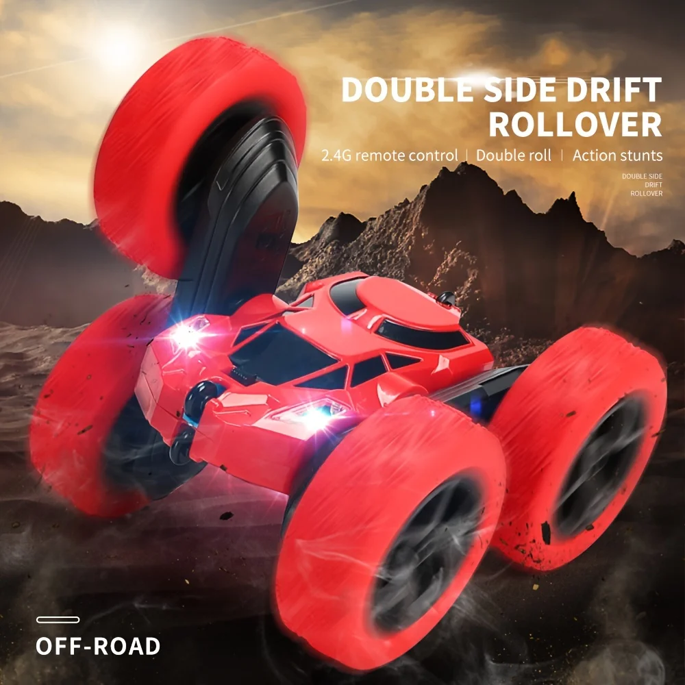 2.4G Fast RC Car 1:16 Double Sided Flip RC Stunt Car 360 Degree Rotation Off Road Remote Control Drift Toy Car Birthday Gift