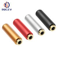 New Arrival Aluminum Jack 3.5mm Audio Female Jack 3.5mm 3Poles Stereo Socket Gold Plated Wire Connector Earphone DIY