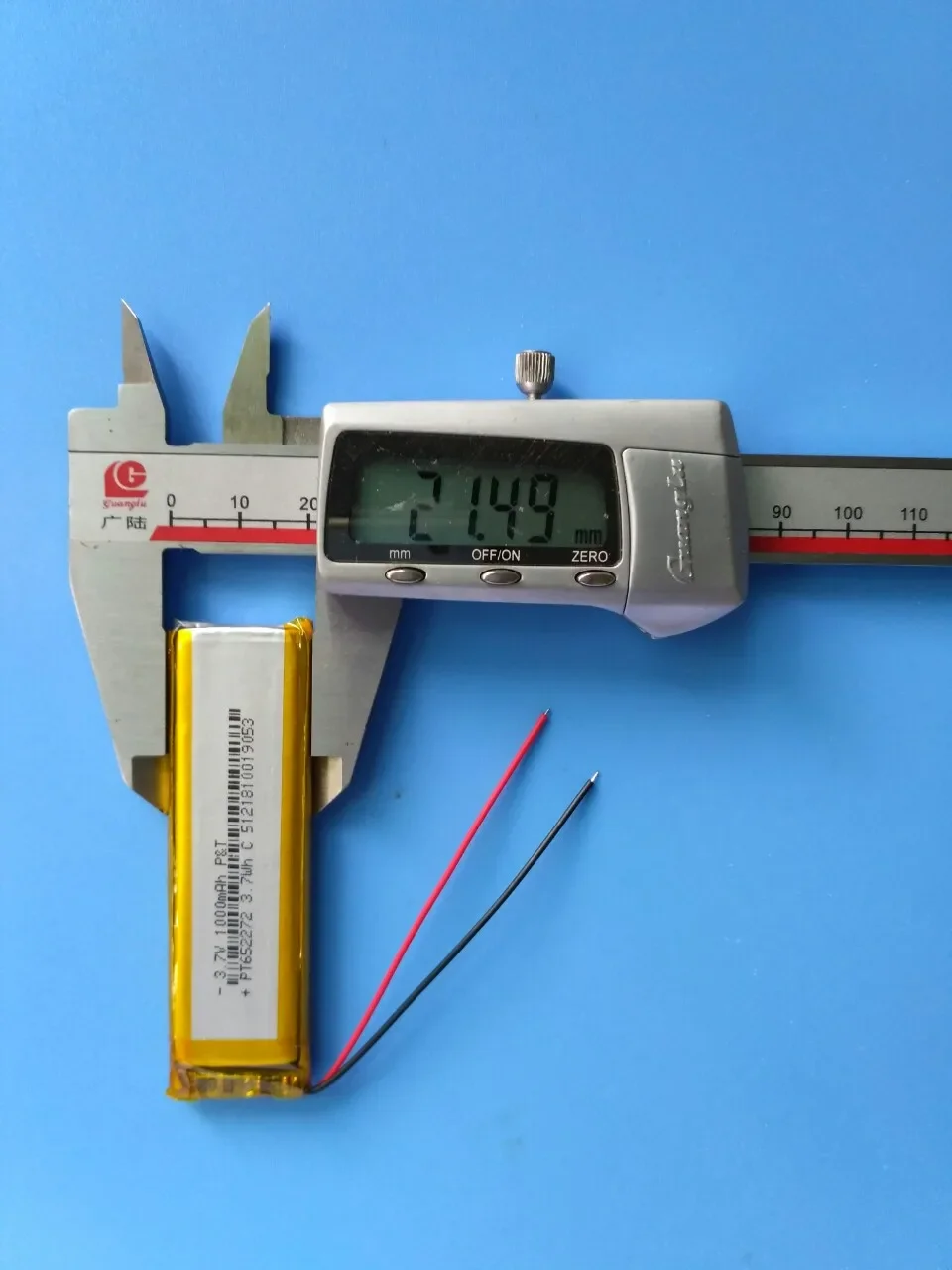 652272   Batería de polímero de litio de 3,7 V 1000 MAH Ma