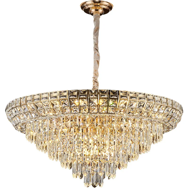 Light luxury crystal living room, new high-end atmosphere, dining room, master bedroom lamp, chandelier image 5