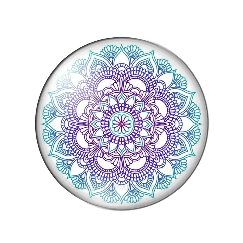 Reidgaller mix sacred mandala photo glass cabochon 8mm 10mm 12mm 14mm 16mm 18mm 20mm 25mm 30mm diy earrings pendant accessories